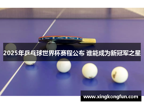 2025年乒乓球世界杯赛程公布 谁能成为新冠军之星